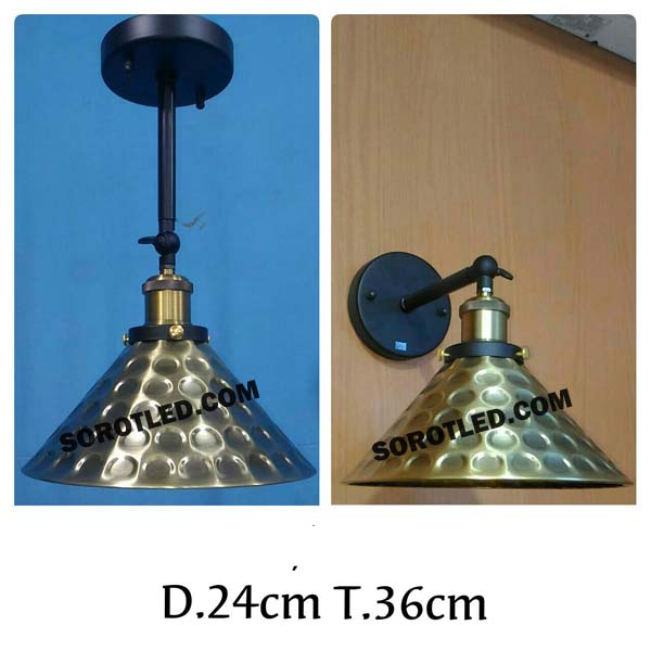 Armatur Lampu Gantung Dinding Plafon 1xE27